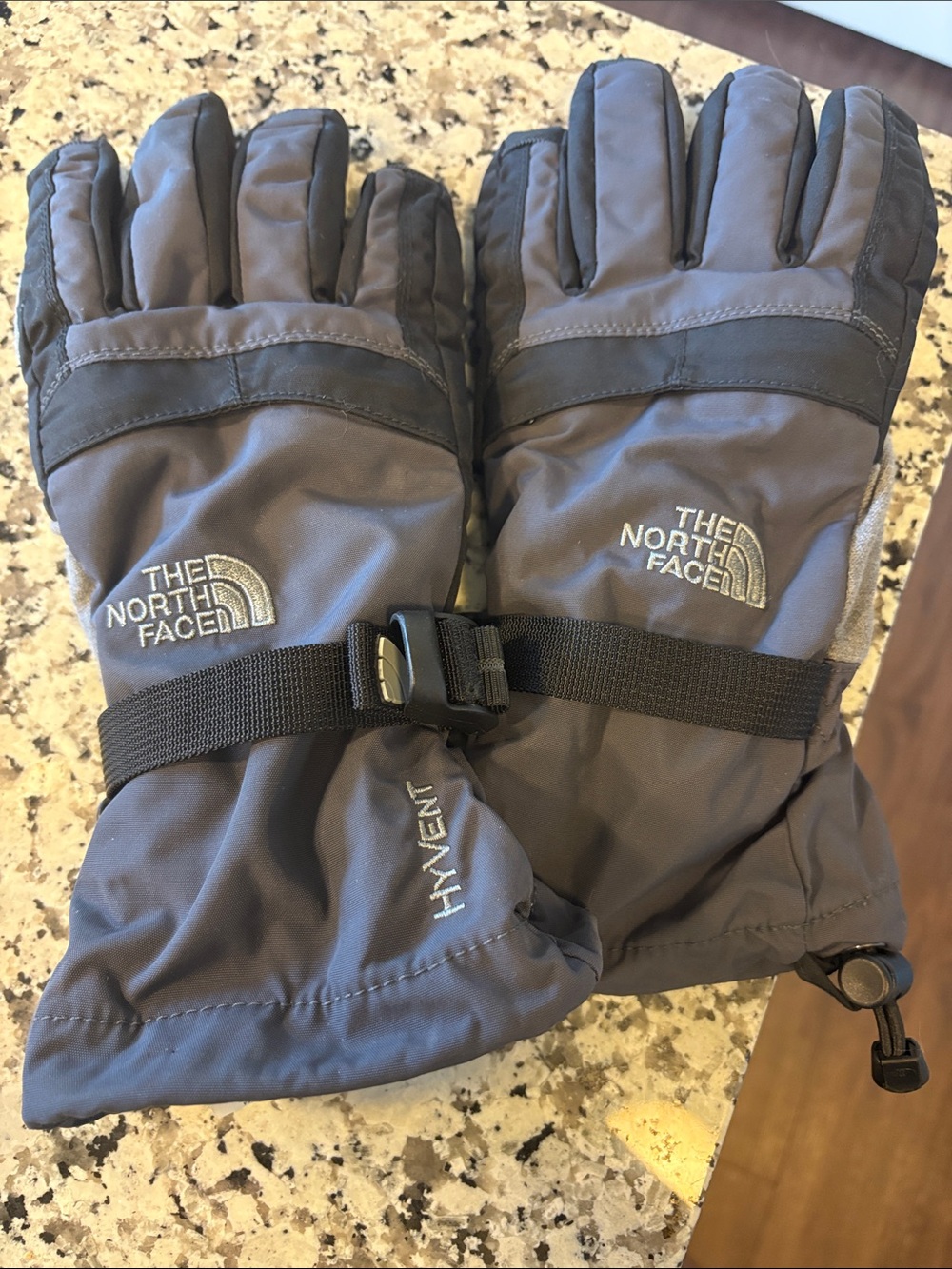 The North Face HyVent Insulated Ski Gloves - Gray with Black Accents